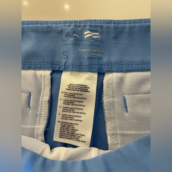 Ladies adidas blue cropped golf pants - Picture 5 of 5
